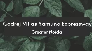 Godrej Villas Yamuna Expressway Greater Noida - PDF