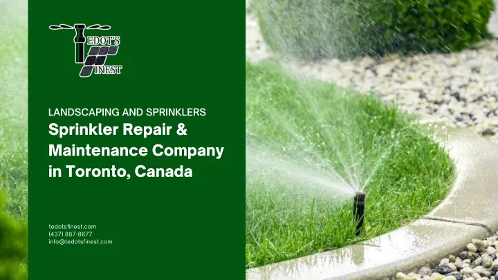 landscaping and sprinklers