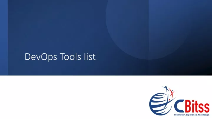 devops tools list