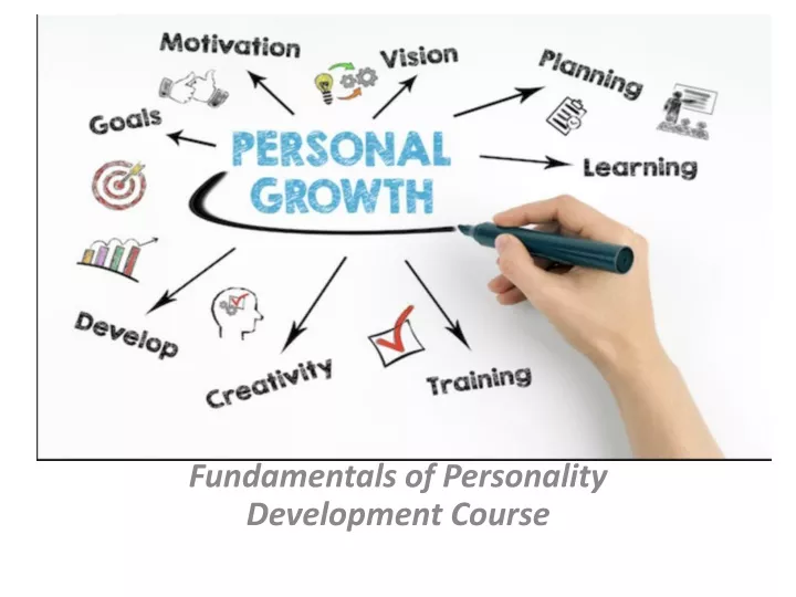 fundamentals of personality development course