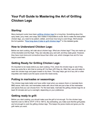 your full guide to mastering the art of grilling