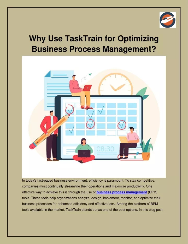 why use tasktrain for optimizing business process