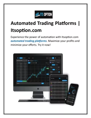 Automated Trading Platforms  Itsoption.com