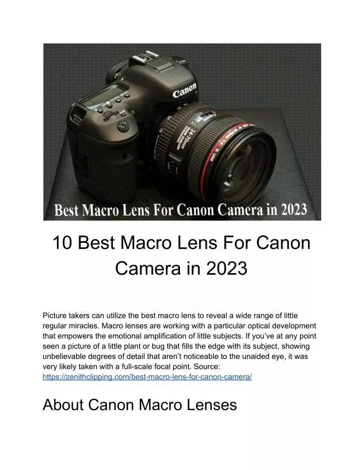 10 best macro lens for canon camera in 2023