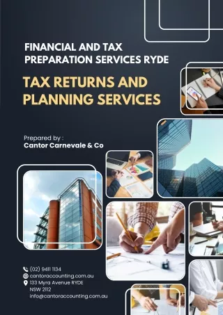 Financial and Tax Preparation Services Ryde