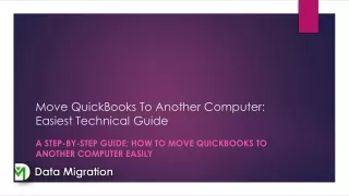 move quickbooks to another computer easiest