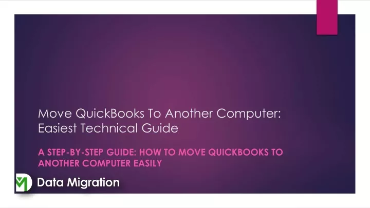 move quickbooks to another computer easiest