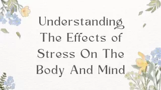 understanding the effects of stress on the body