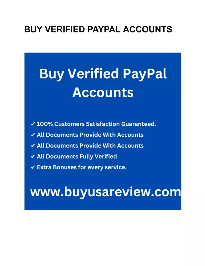 buy verified paypal accounts