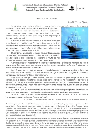 ser ncora ou vela