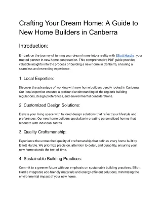 crafting your dream home a guide to new home