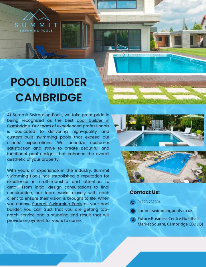 pool builder cambridge