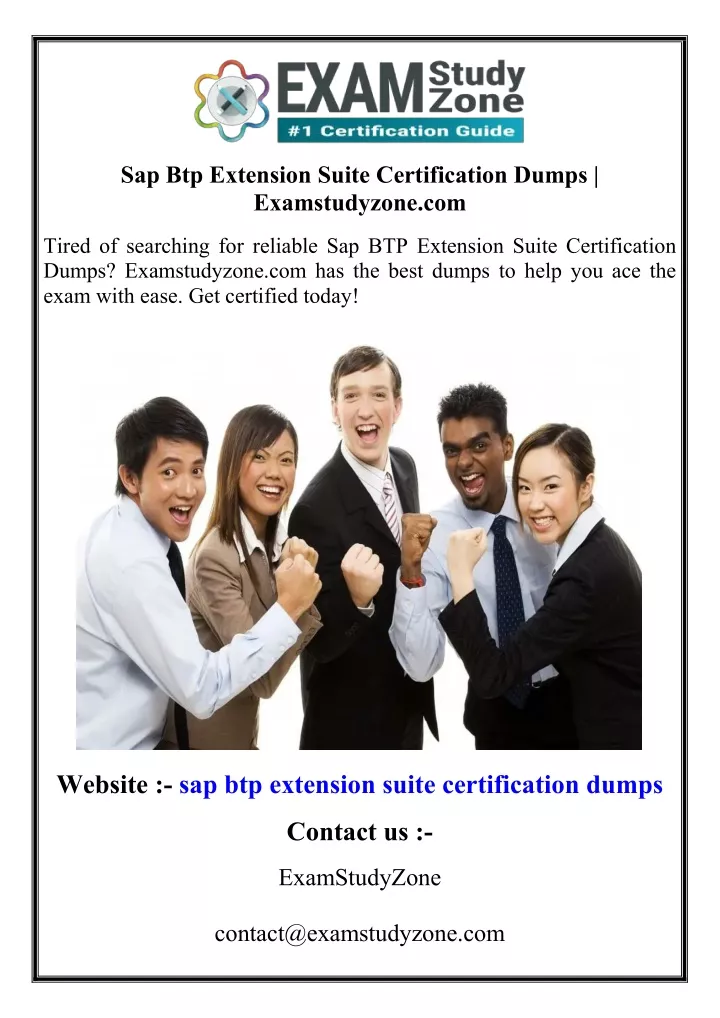 sap btp extension suite certification dumps