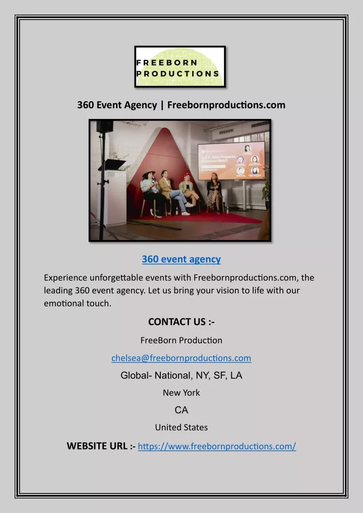360 event agency freebornproductions com