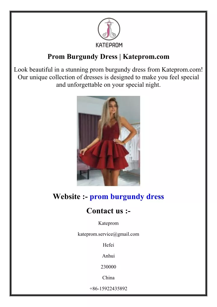 prom burgundy dress kateprom com
