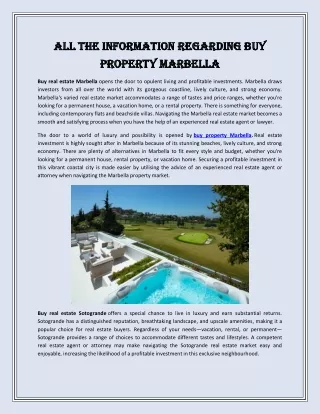all the information regarding