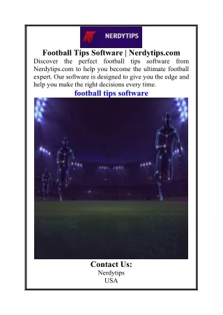 Football Tips Software  Nerdytips.com