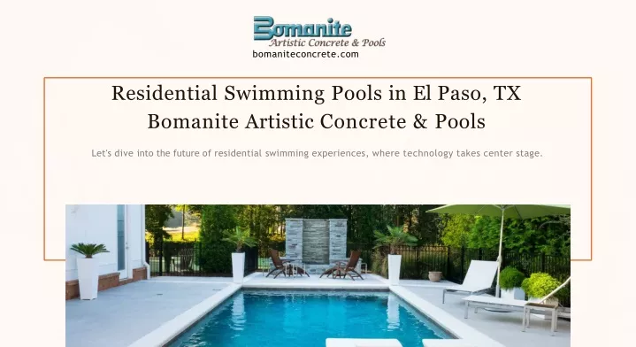 residential swimming pools in el paso tx bomanite artistic concrete pools