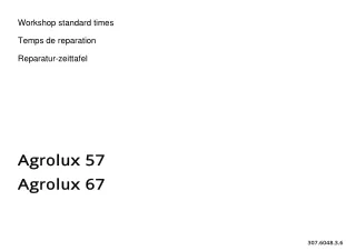 Deutz Fahr Agrolux 57 Tractor Parts Catalogue Manual