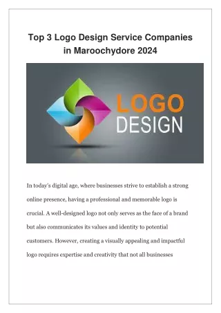 Top 3 Logo Design Service Companies in Maroochydore 2024?
