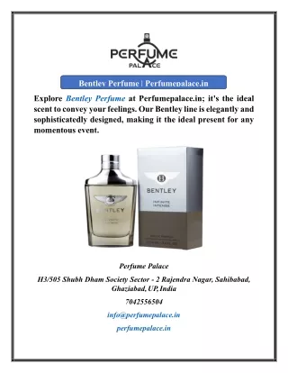Bentley Perfume  Perfumepalace.in