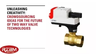 Crowdsourcing Ideas for the Future of Two Way Valve Technologies