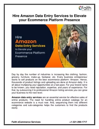 hire amazon data entry services to elevate your