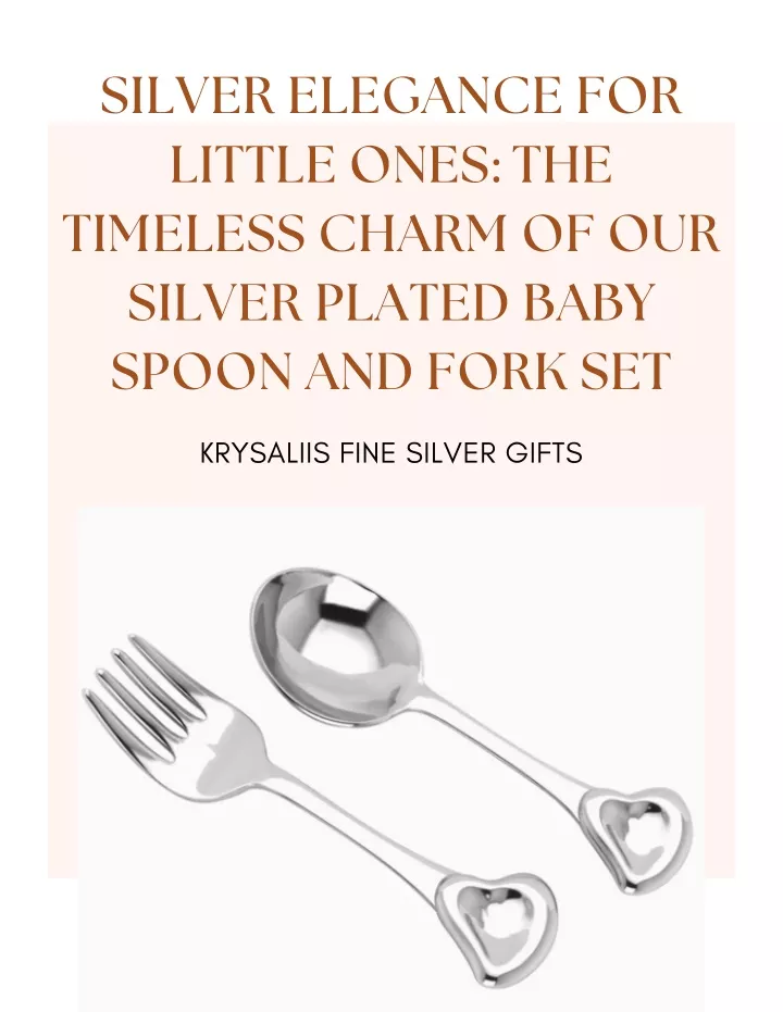 silver elegance for little ones the timeless