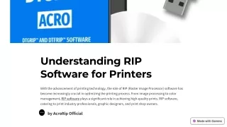 Understanding RIP Software for Printers