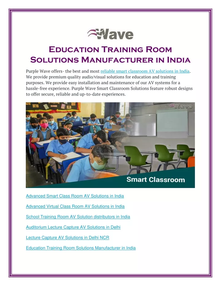 education training room solutions manufacturer