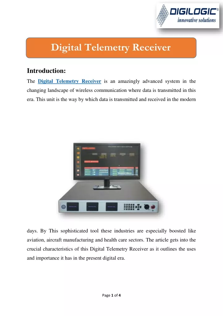 digital telemetry receiver