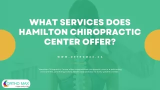 Hamilton Chiropractic Center