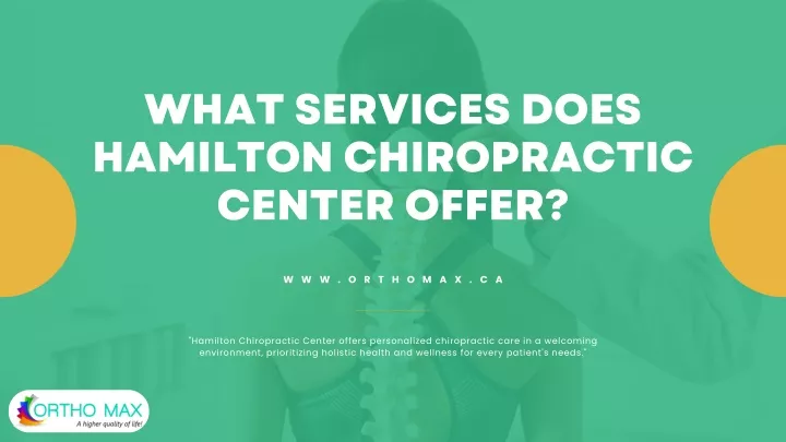 what services does hamilton chiropractic center