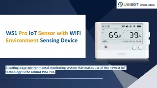 WS1 Pro IoT Sensor with WiFi Environment Sensing Device