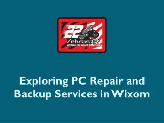 Exploring PC Repair and Backup Services in Wixom