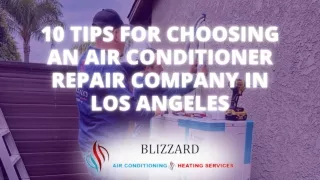 10 Tips for Choosing an Air Conditioner Repair Company in Los Angeles