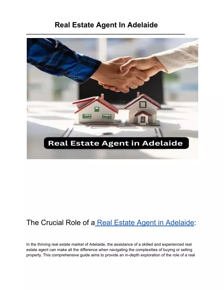 real estate agent in adelaide