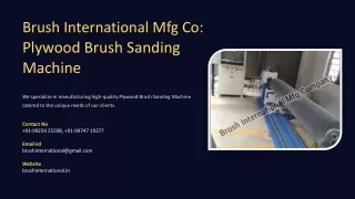 Plywood Brush Sanding Machine, Best Plywood Brush Sanding Machine Manufacturer