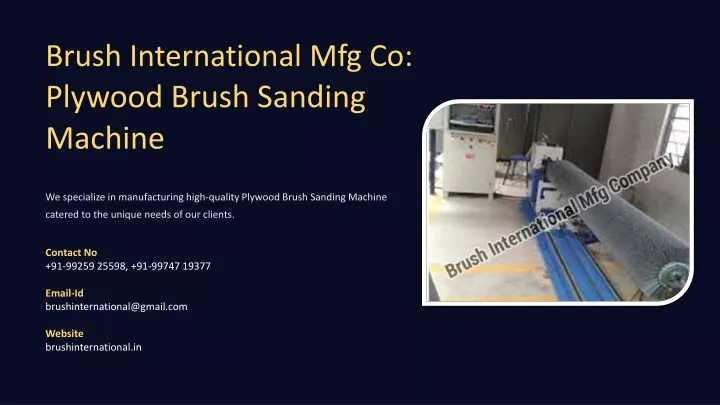 brush international mfg co plywood brush sanding