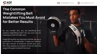 The Common Weightlifting Belt Mistakes You Must Avoid for Better Results