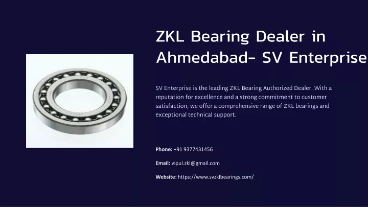 zkl bearing dealer in ahmedabad sv enterprise