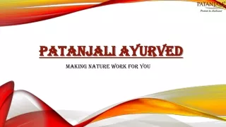 patanjali ayurved