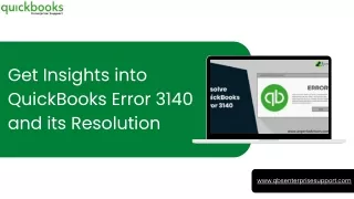 How To Fix QuickBooks Error Code 3140 in 5 Easy Solutions?