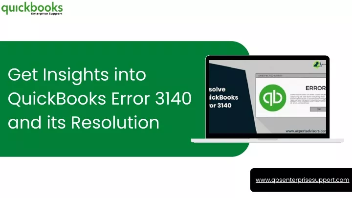 get insights into quickbooks error 3140