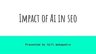 Impact of Ai in search engine