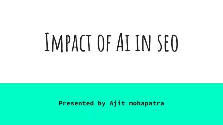 impact of ai in seo