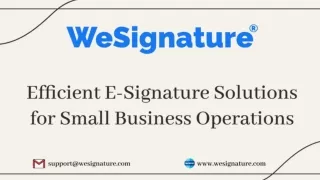 E-Signature Software for Small Business in 2024 -(www.wesignature.com)