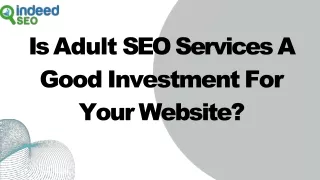 Is Adult SEO Services A Good Investment For Your Website