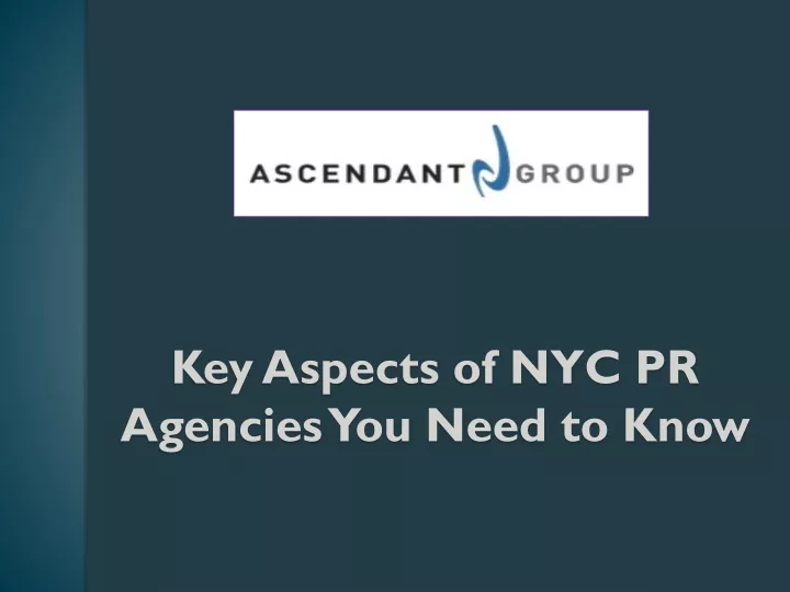 key aspects of nyc pr agencies you need to know