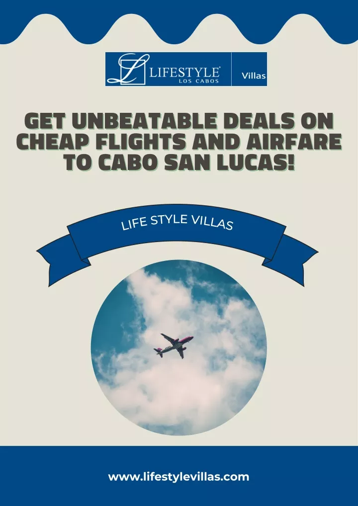 PPT - Get unbeatable deals on cheap flights and airfare to Cabo San ...